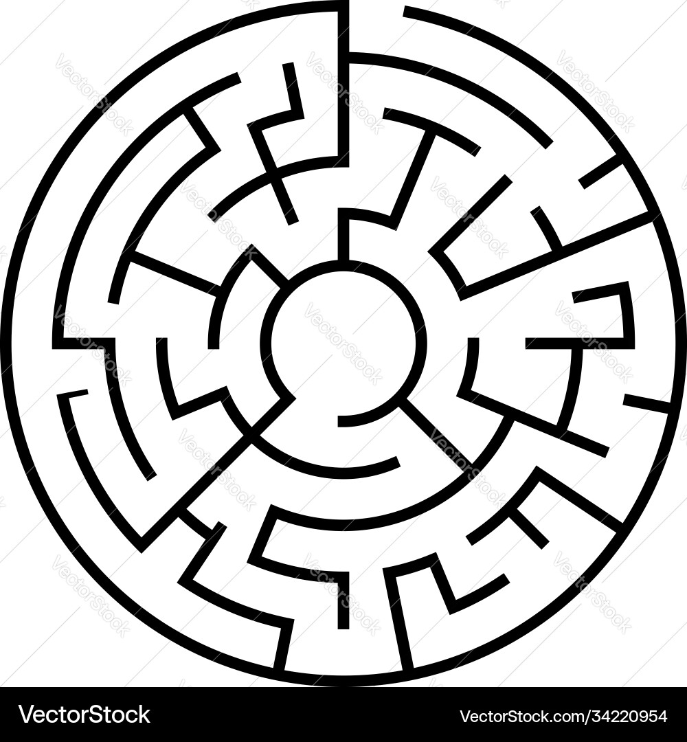 Solvable 3d maze labyrinth puzzle game Solvable 3d maze labyrinth puzzle game vector image
