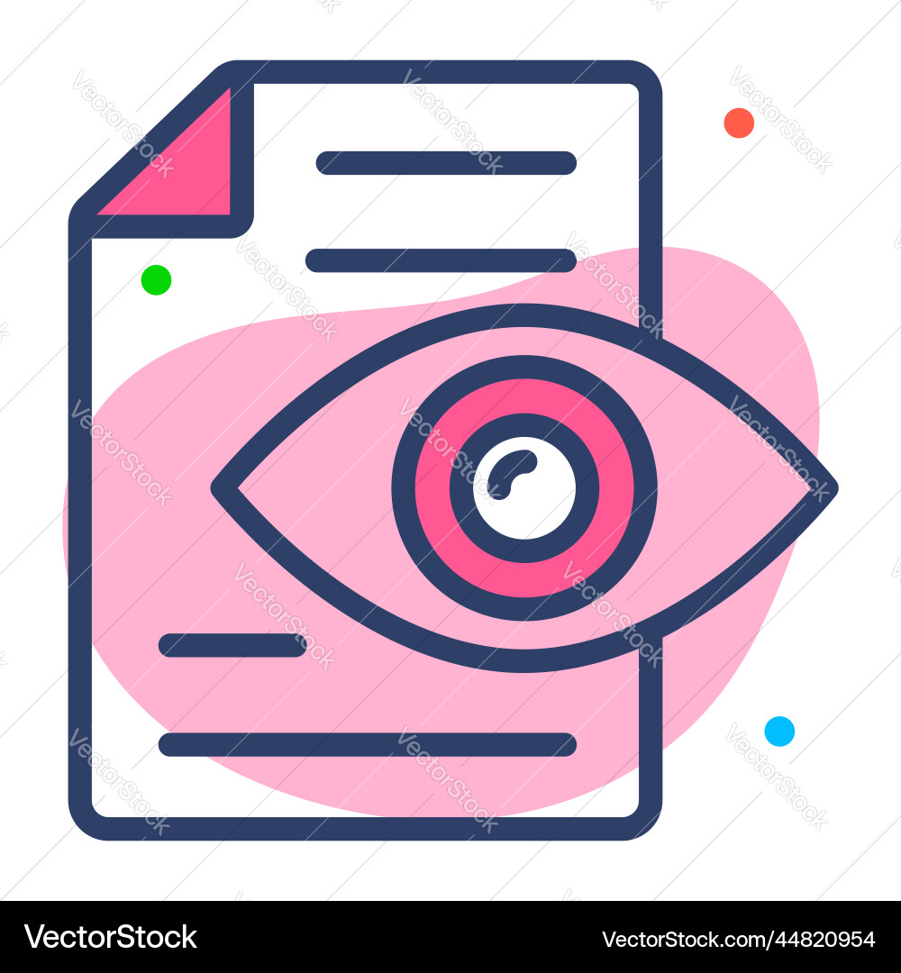 Visible icon user interface as a simple sign vector image
