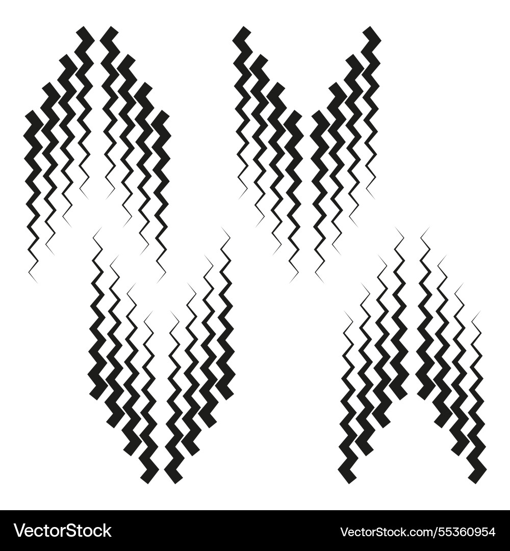 Zigzag arrow shapes geometric motion pattern Zigzag arrow shapes geometric motion pattern vector image
