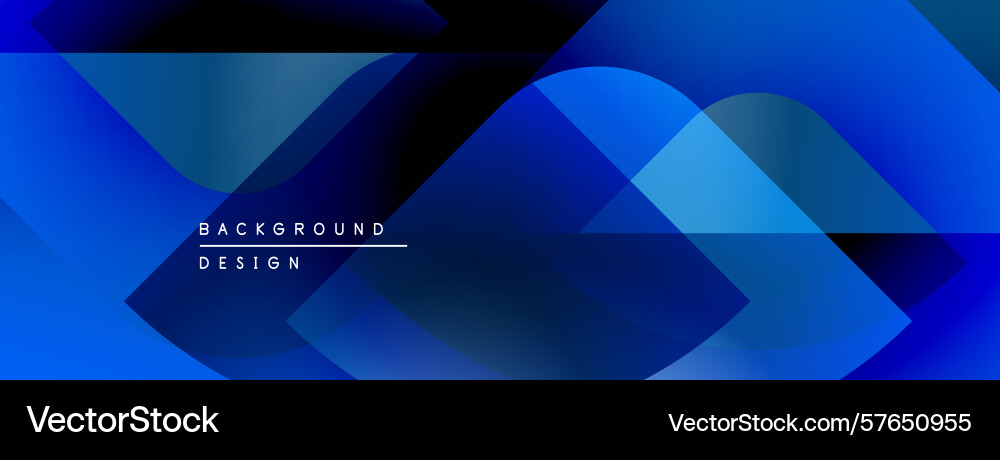 Abstract blue geometric shapes overlap creating Abstract blue geometric shapes overlap creating vector image