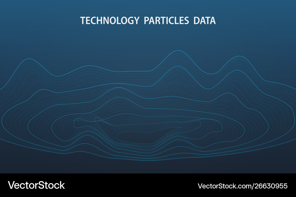 Abstract futuristic big data dots particle Abstract futuristic big data dots particle vector image