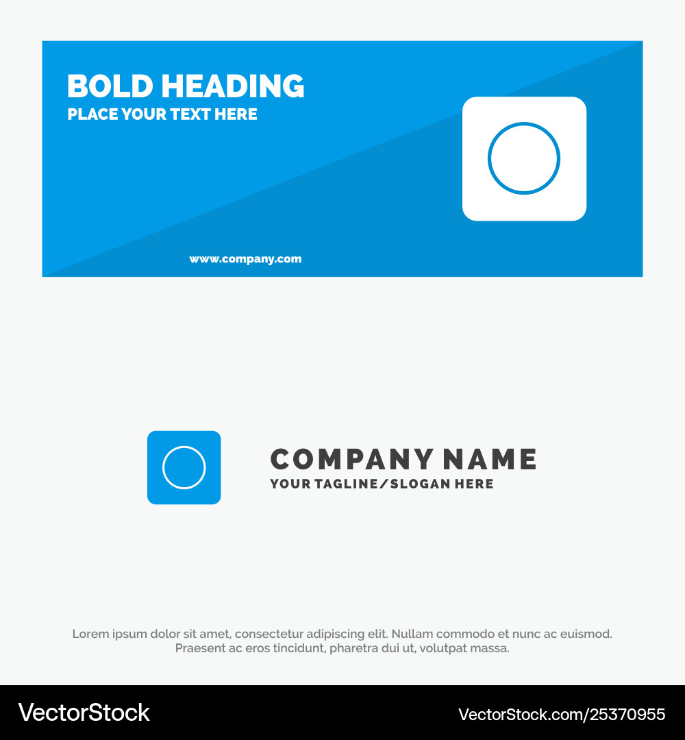 App browser maximize solid icon website banner App browser maximize solid icon website banner vector image