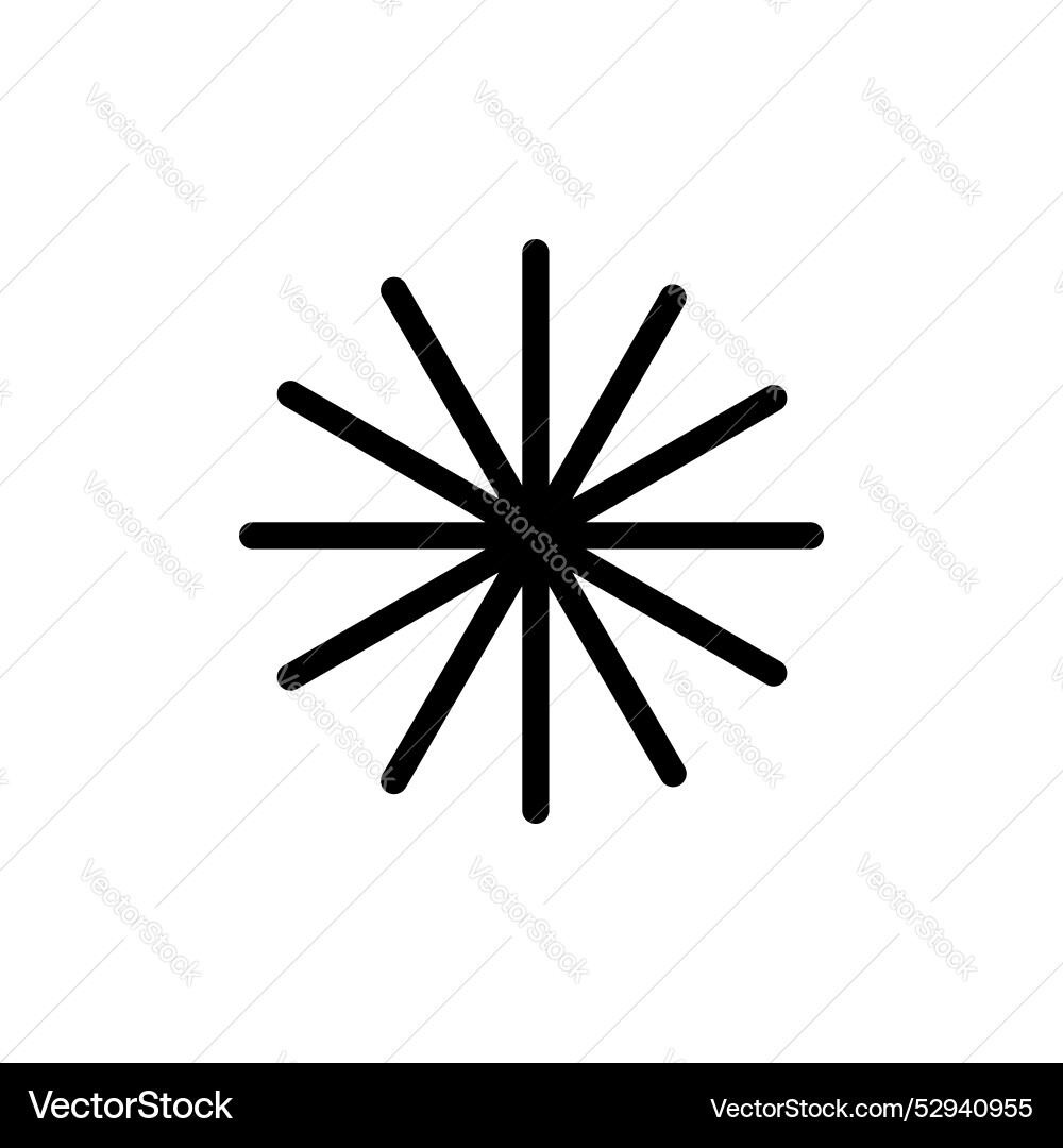 Asterisk icon set password or passcode Asterisk icon set password or passcode vector image