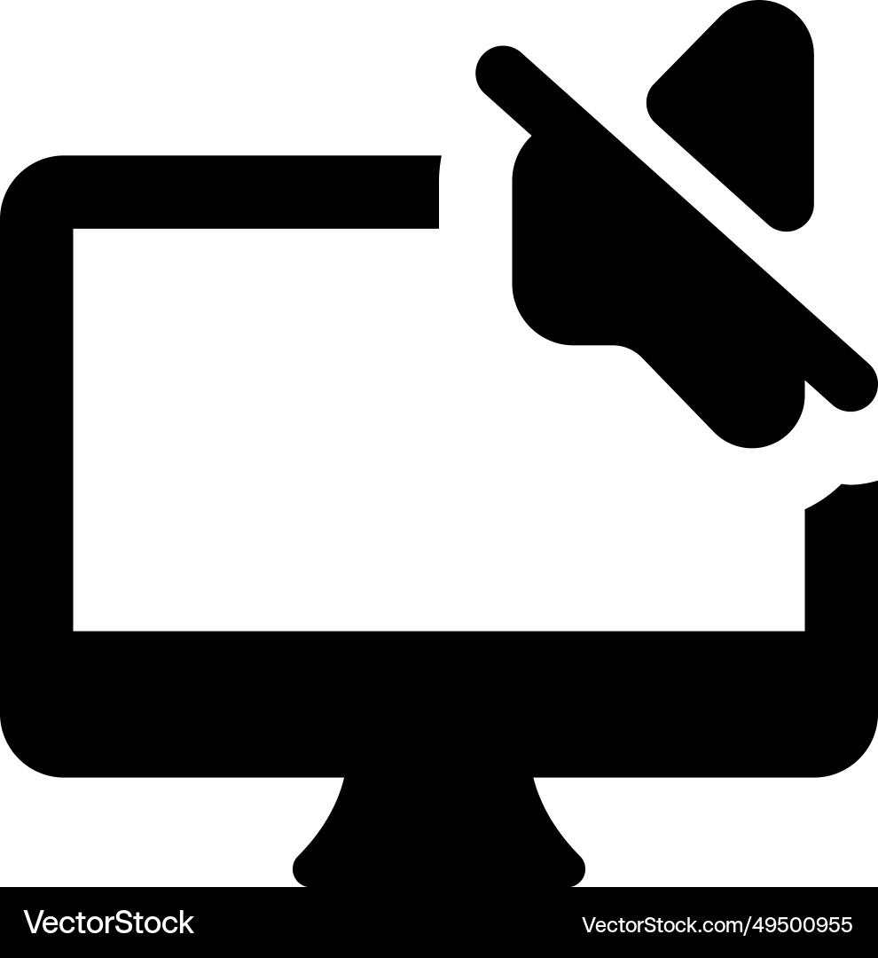Audio device not installed in desktop vector image