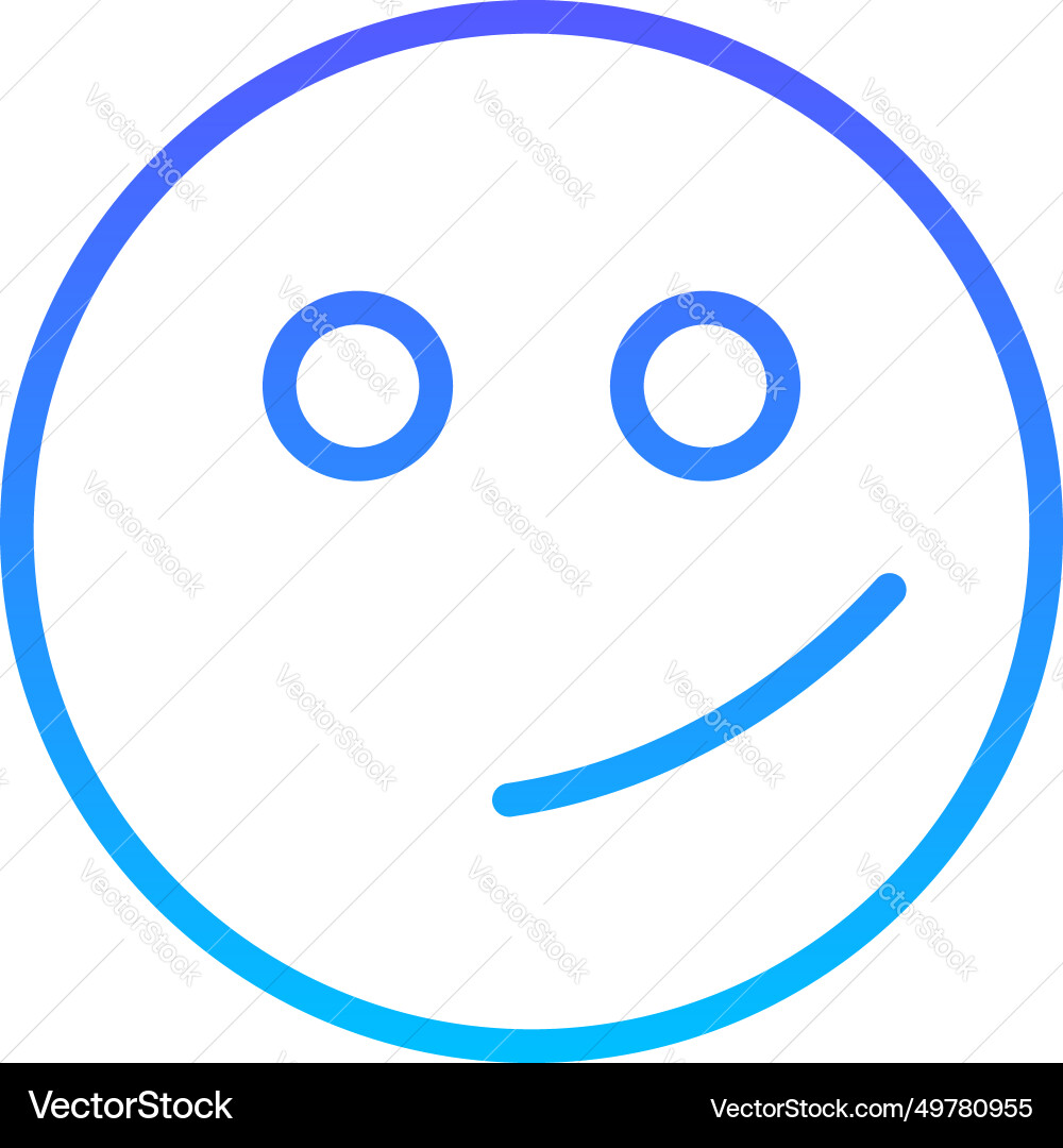 Confusing line gradient icon pictogram symbol vector image