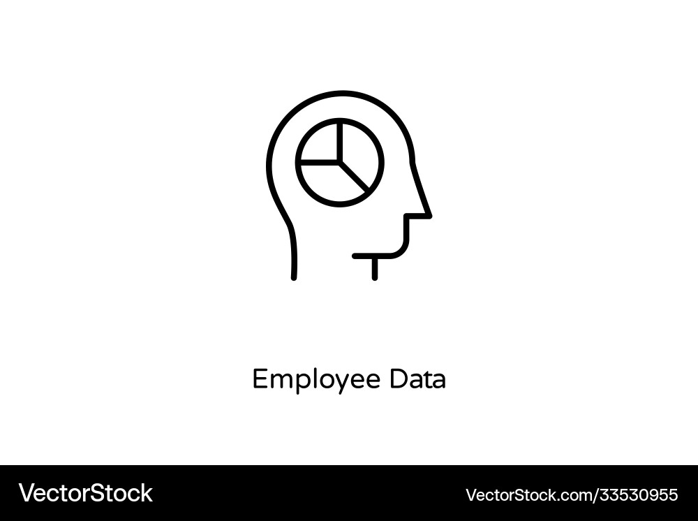 Employee data Vector Image