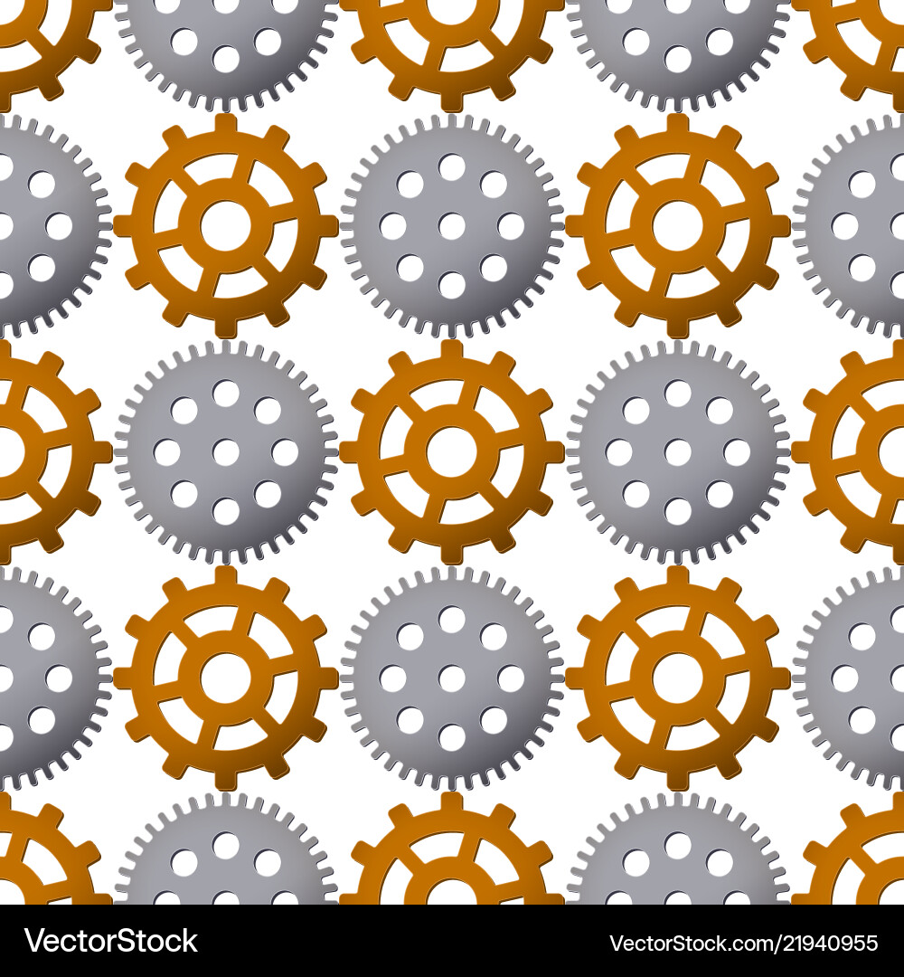 Seamless pattern background with gears Seamless pattern background with gears Vector Image
