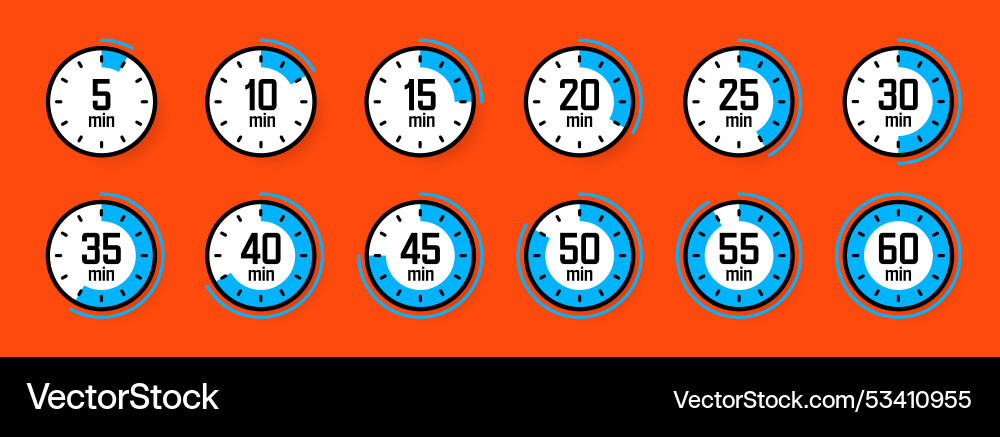 Stoppuhr Icons bunte einfache Chronometer Zeit Stoppuhr Icons bunte einfache Chronometer Zeit vektorbild