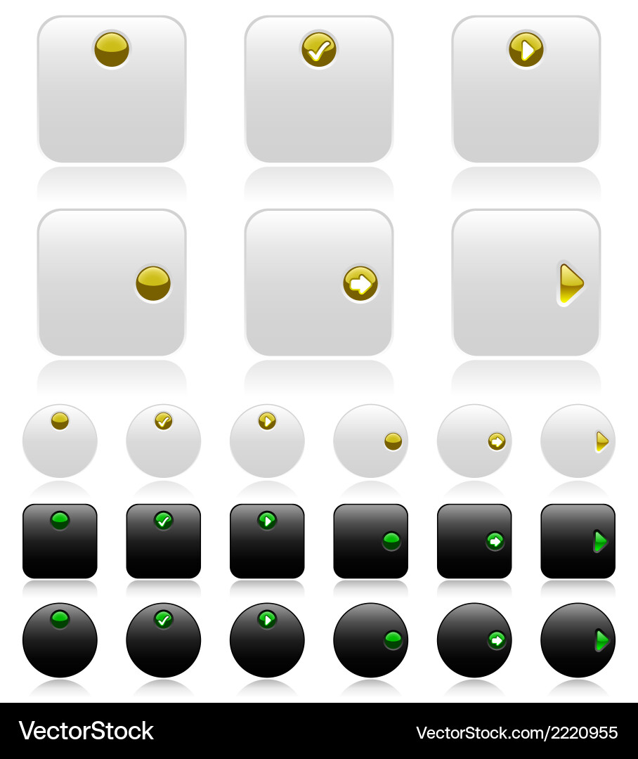 Web buttons Vector Image