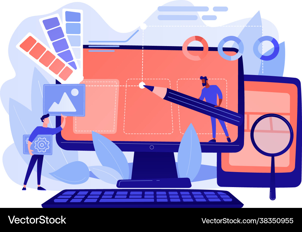 Web design development concept Web design development concept vector image