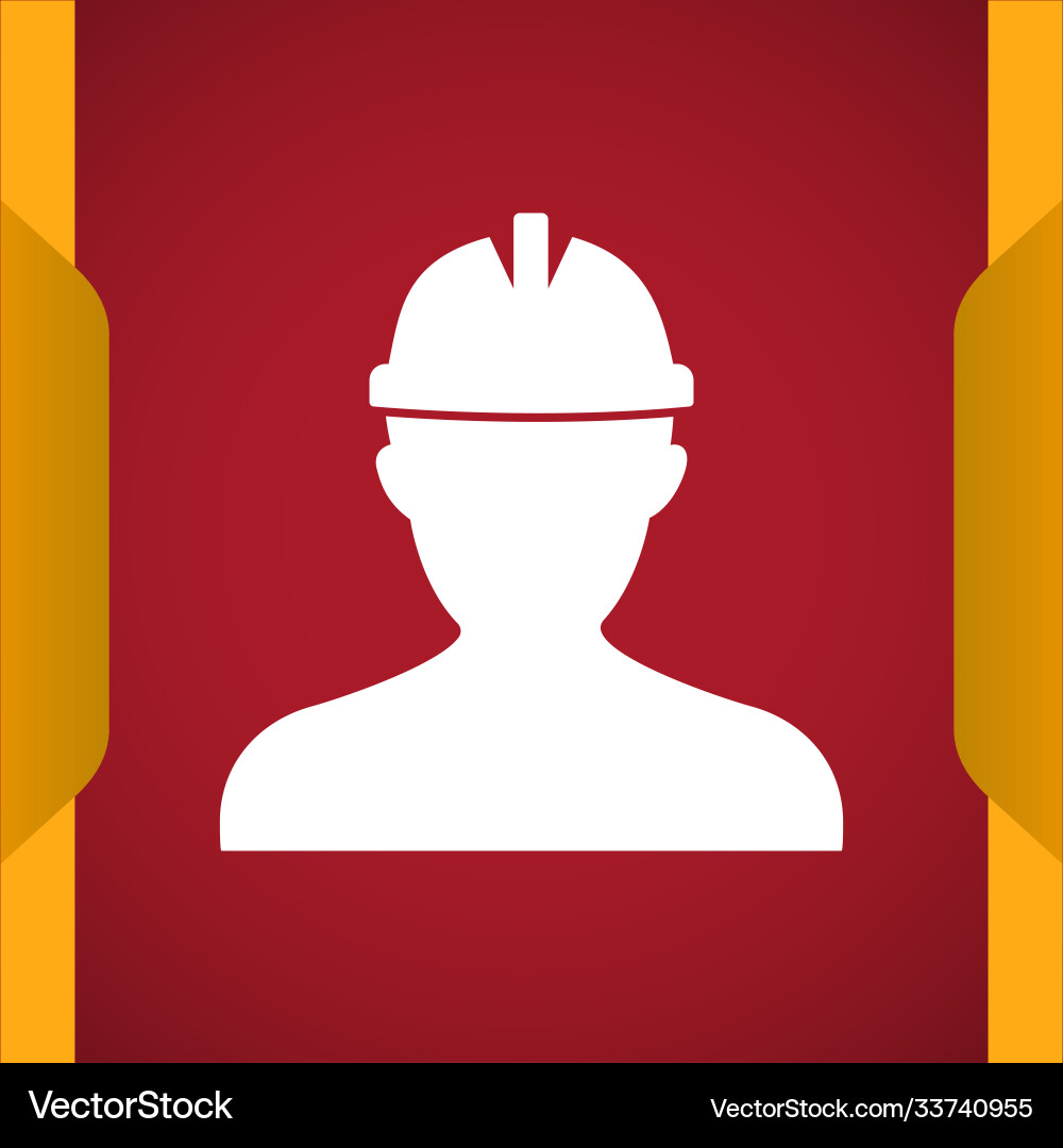 Worker icon for web and mobile Vector Image