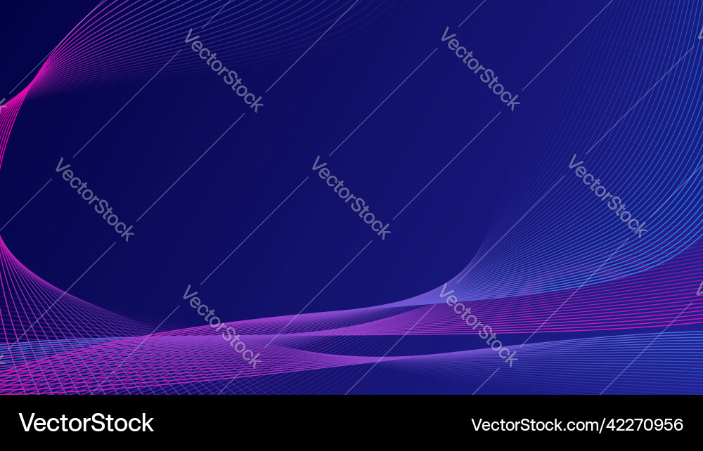 Abstract motion wave gradient line background Vector Image