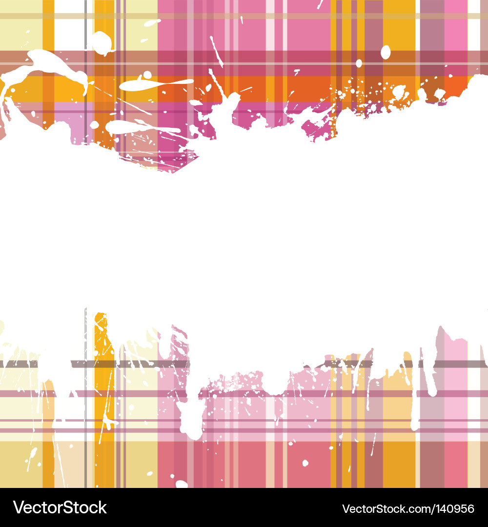 Checked back with blots vector image