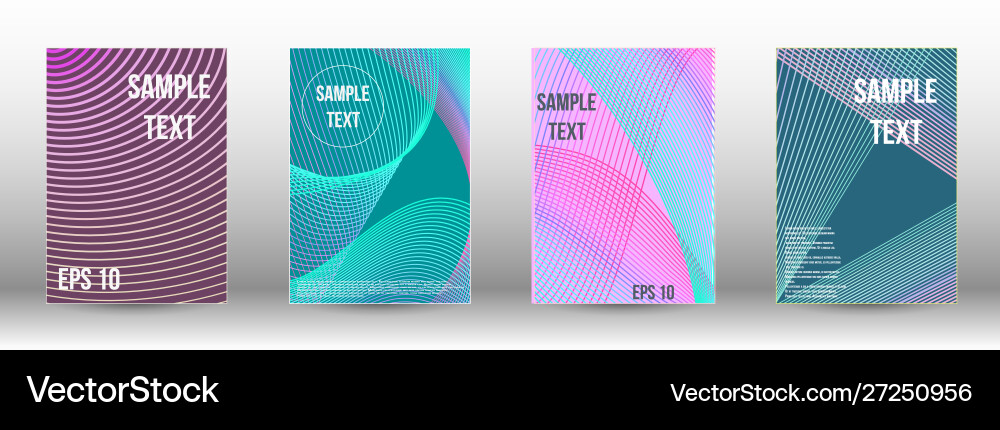 Creative backgrounds with abstract gradient linear vector image