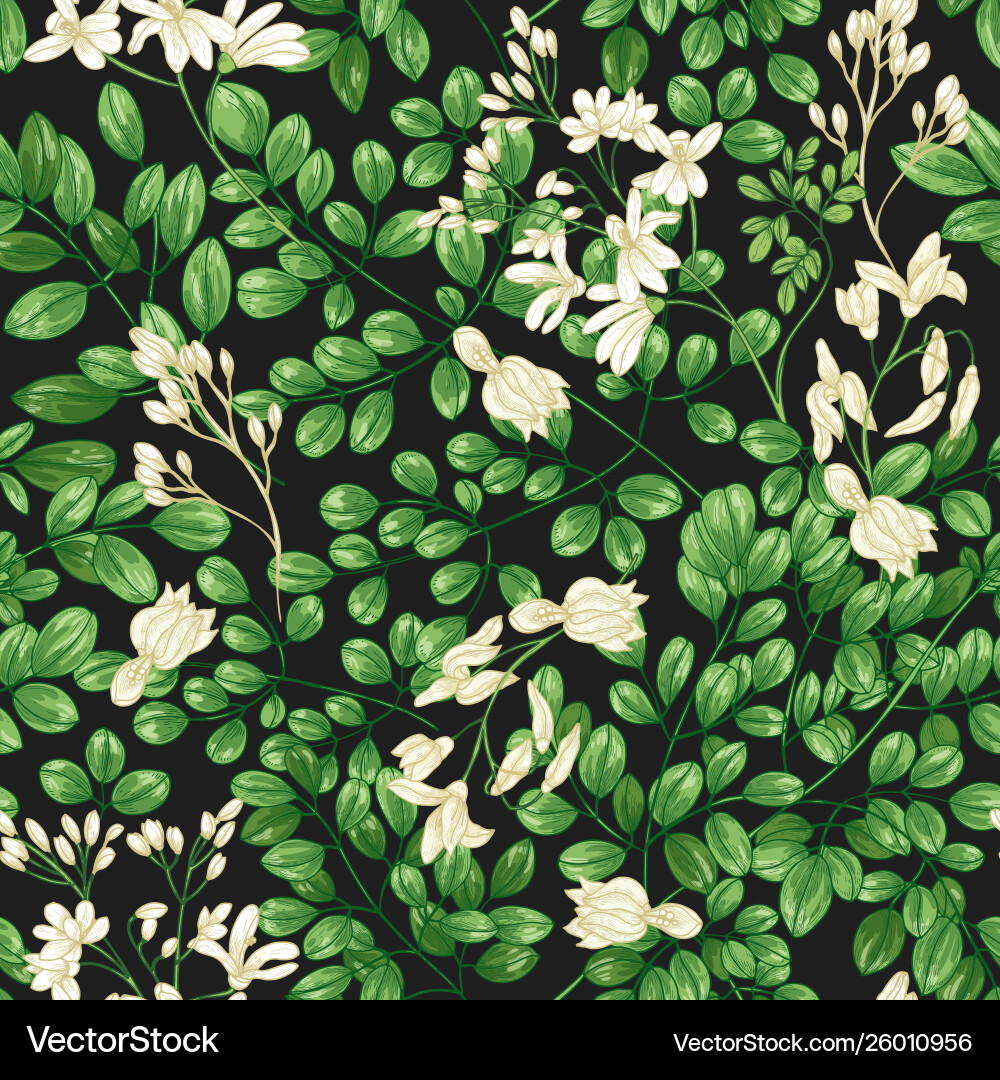 Natural seamless pattern with miracle tree Natural seamless pattern with miracle tree vector image