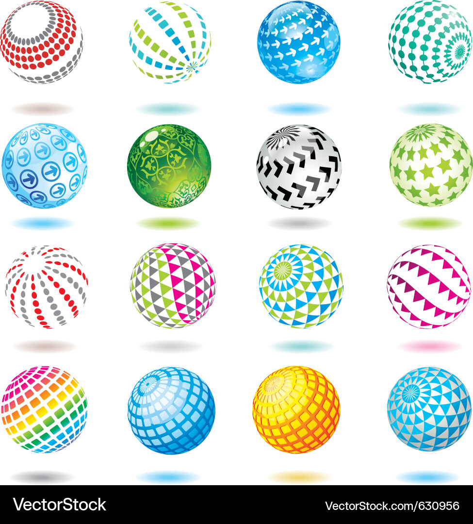 Set of design elements and buttons vector image