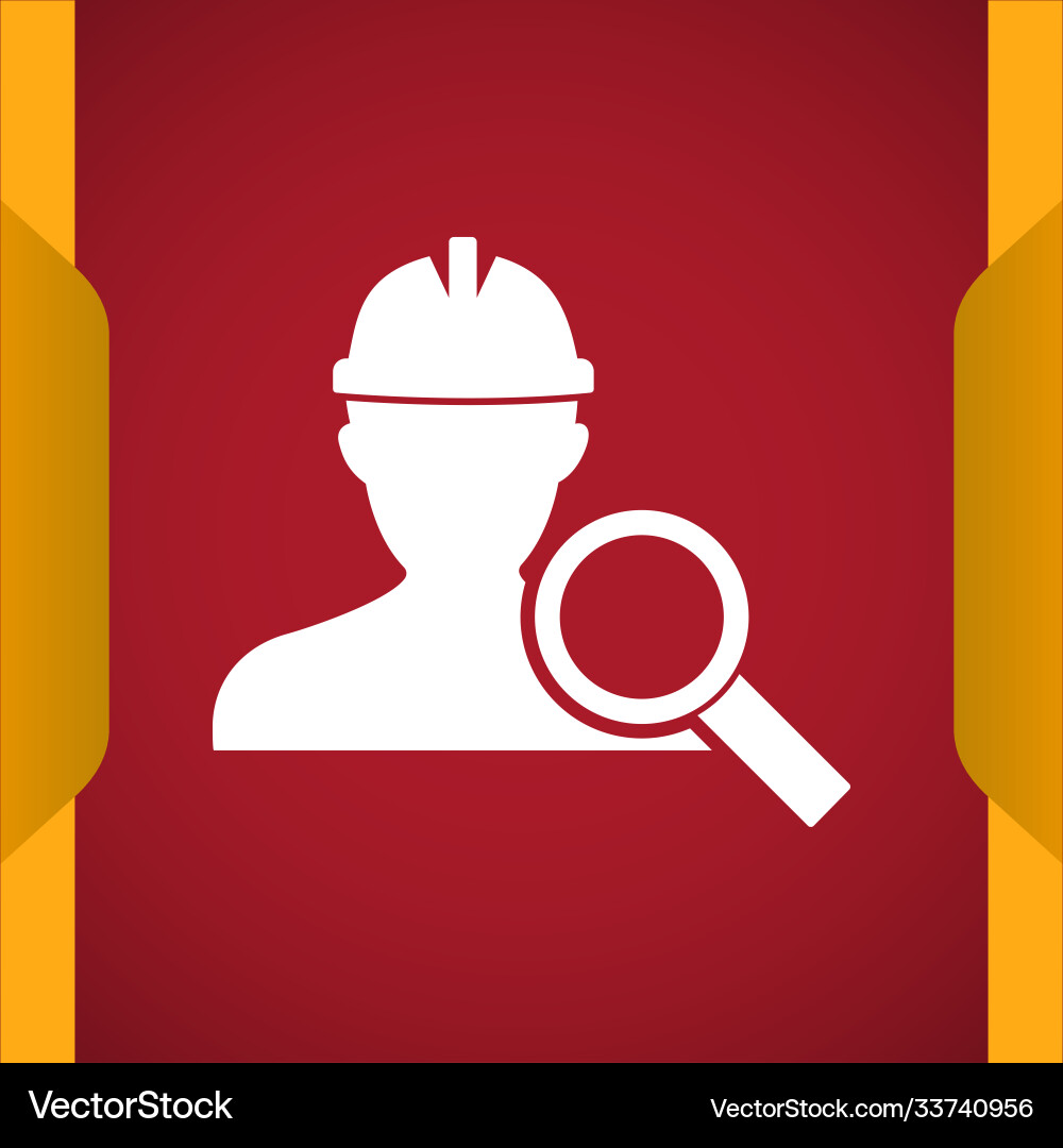Worker search icon for web and mobile Worker search icon for web and mobile Vector Image