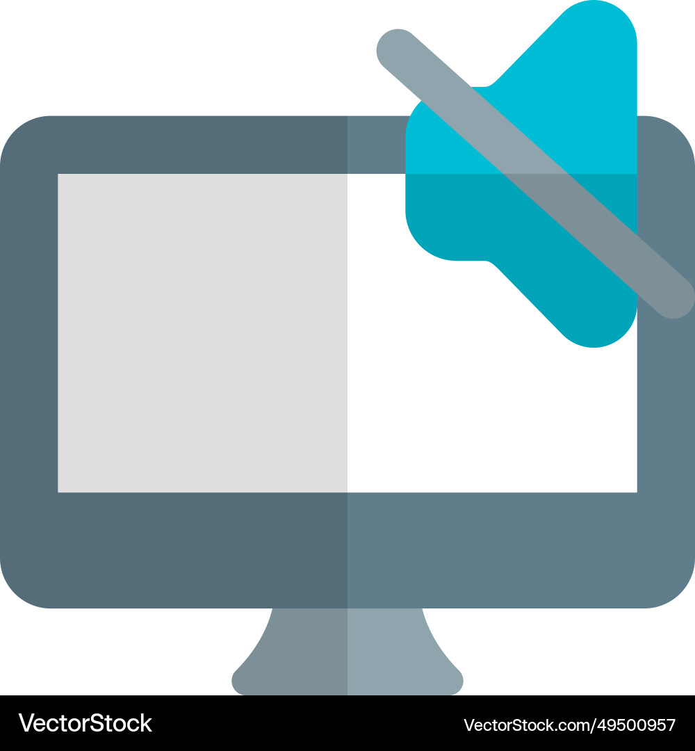 Audio device not installed in desktop vector image