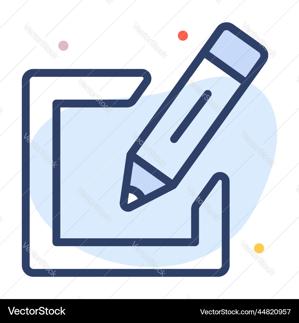 Edit icon user interface as a simple sign Vector Image
