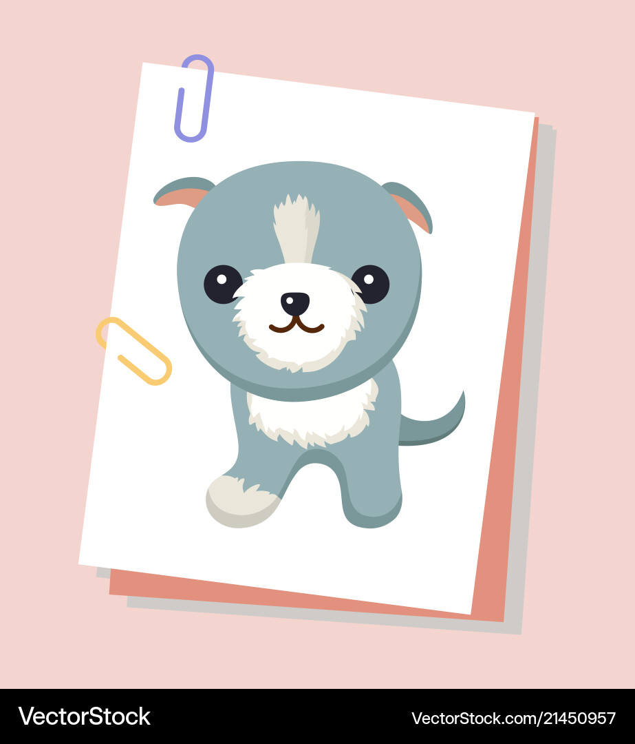 Hund mit kurzen Ohren Poster Hund mit kurzen Ohren Poster Vektorbild