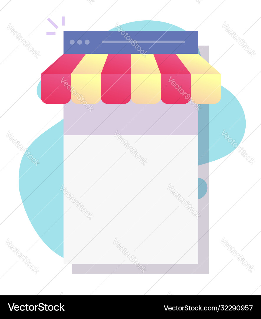 Internet Webshop Online-E-Commerce-Konzept Internet Webshop Online-E-Commerce-Konzept vektorbild