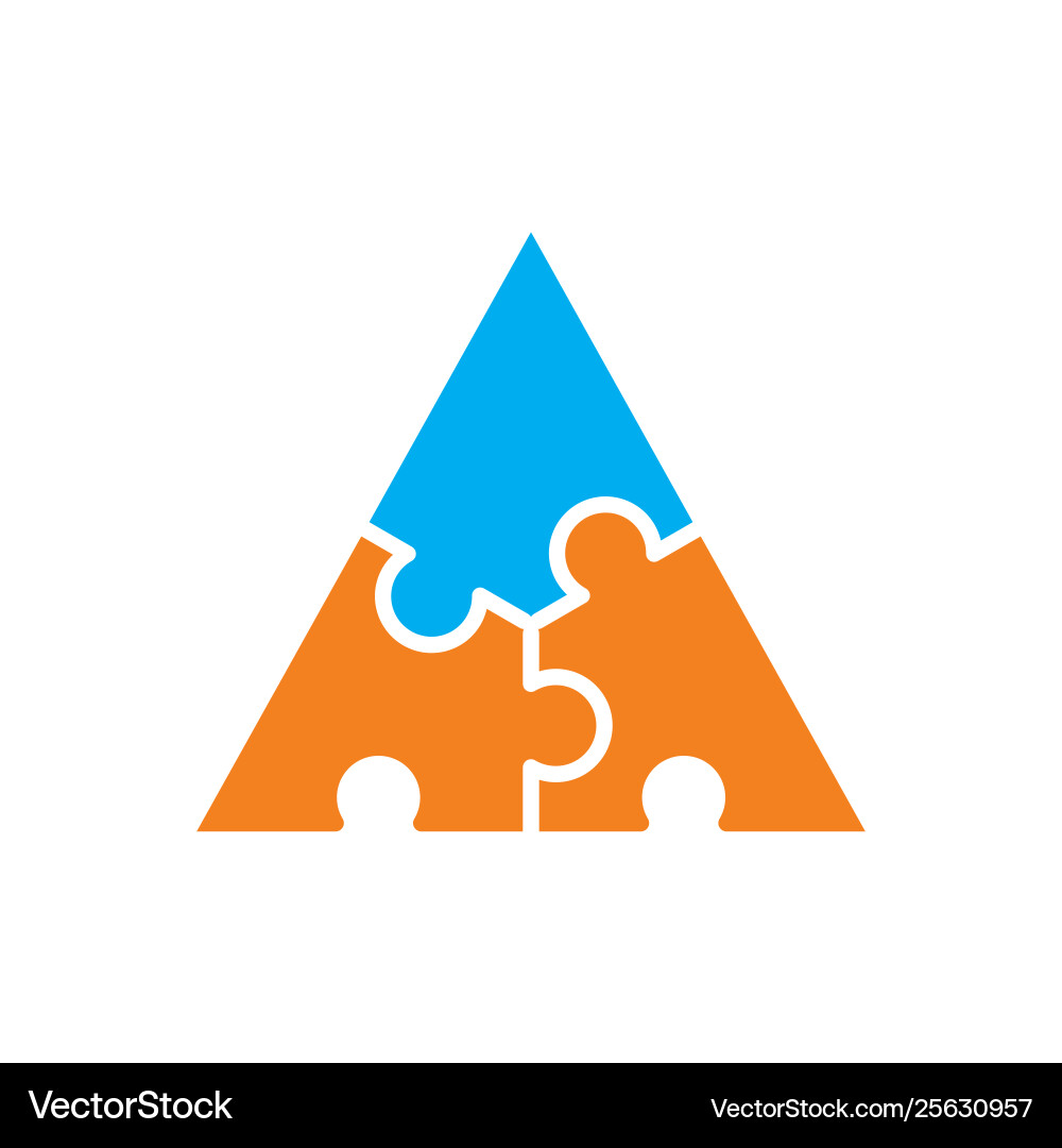 Puzzle icon on background for graphic and web Vector Image