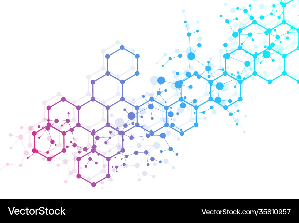 Science network pattern connecting lines and dots Science network pattern connecting lines and dots Vector Image