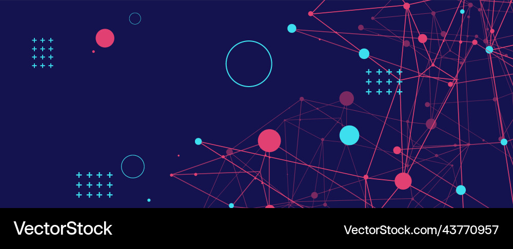 Template for science and technology presentation Template for science and technology presentation vector image