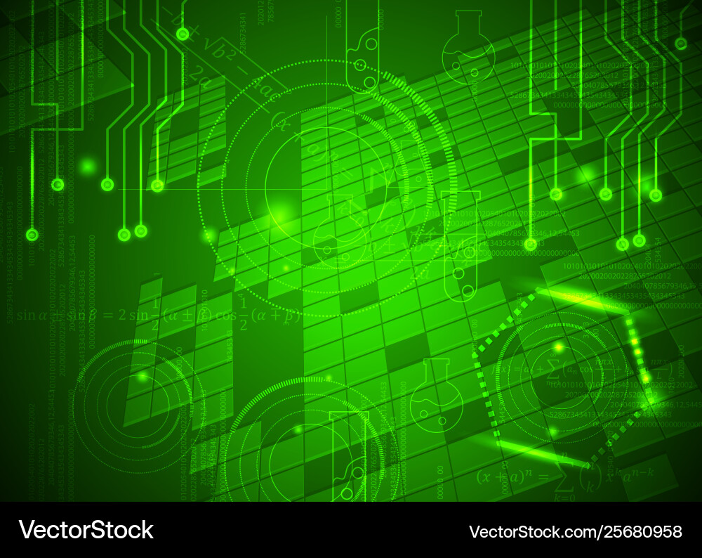 Abstract background 21 formulas code vector image