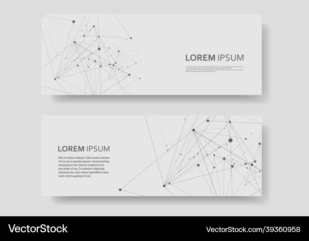 Abstract connect lines and dots banner Abstract connect lines and dots banner vector image