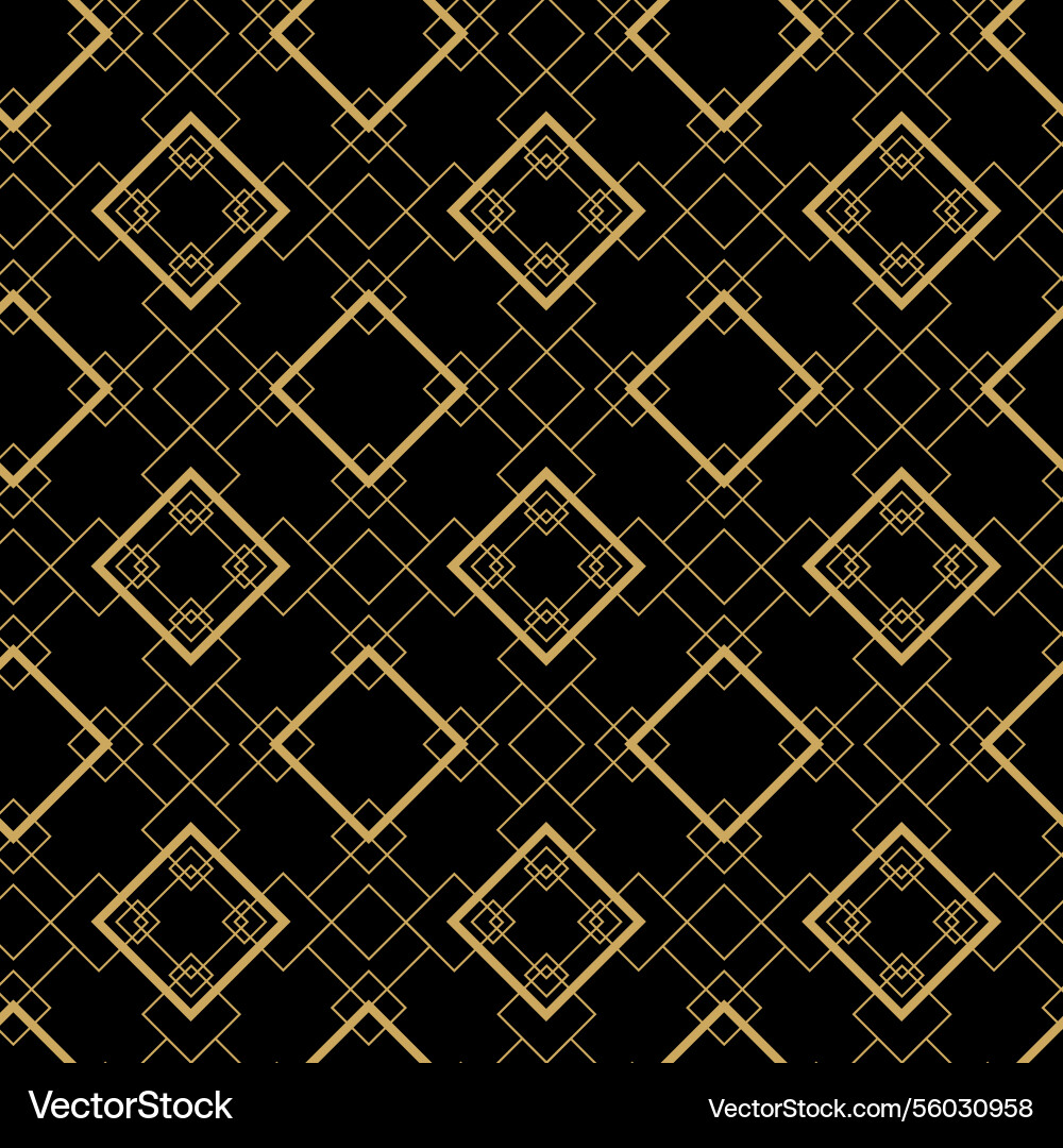 Abstract geometric pattern with squares crosses Vector Image