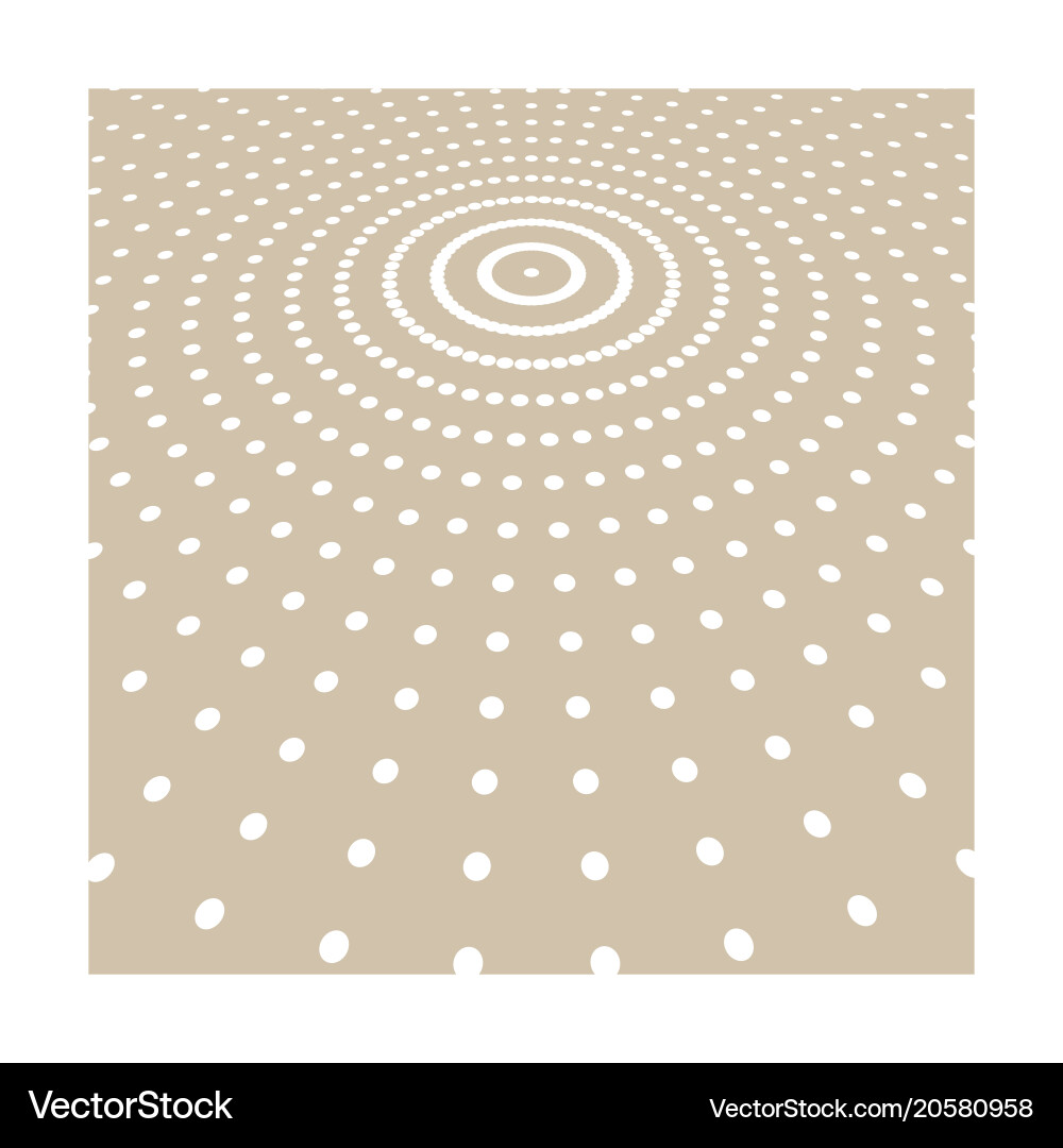 Abstract white color dots pattern halftone radius vector image