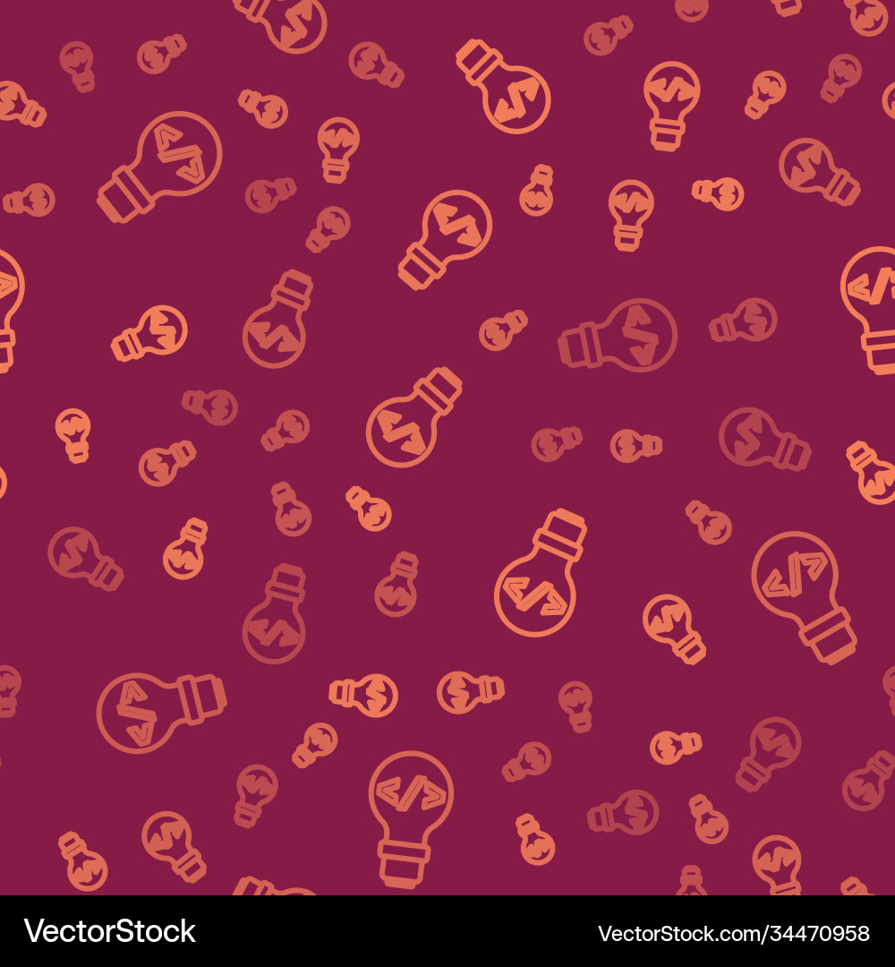Brown line web design and front end development Brown line web design and front end development vector image