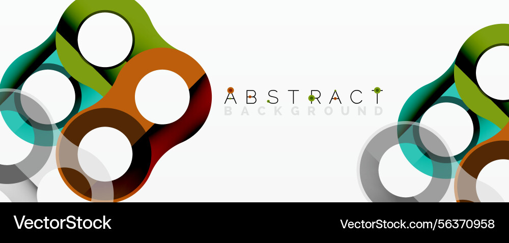 Colorful abstract shapes overlap creating dynamic Colorful abstract shapes overlap creating dynamic Vector Image