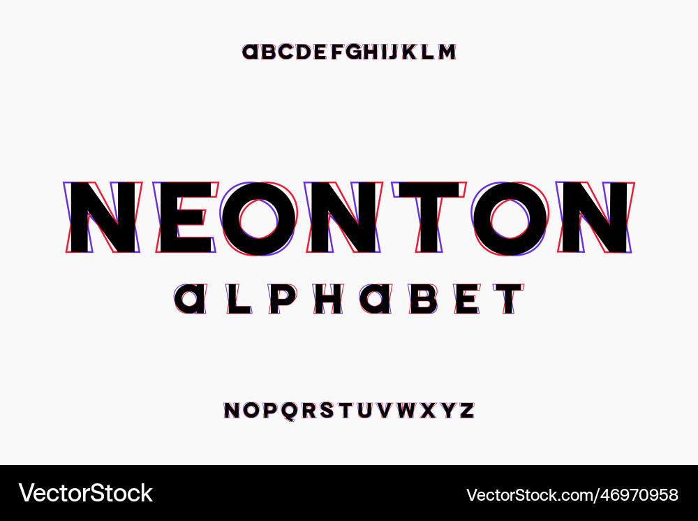 Display font alphabet design Display font alphabet design vector image