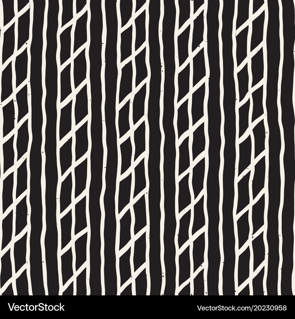 Hand drawn style seamless pattern abstract vector image