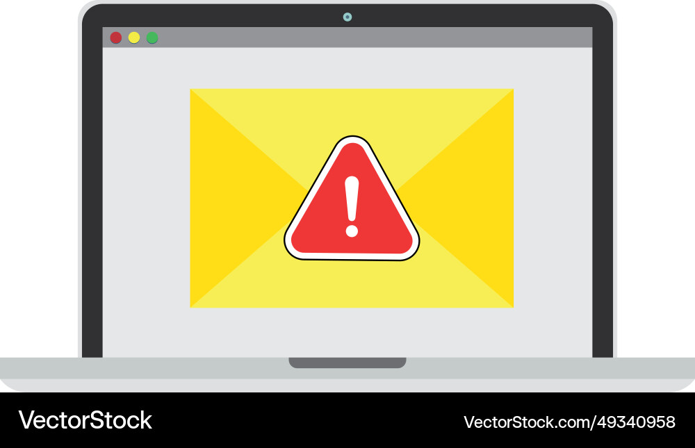 Scam alert hacker attack and web security Scam alert hacker attack and web security vector image