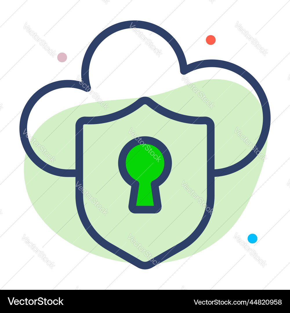Security icon user interface as a simple sign Vector Image