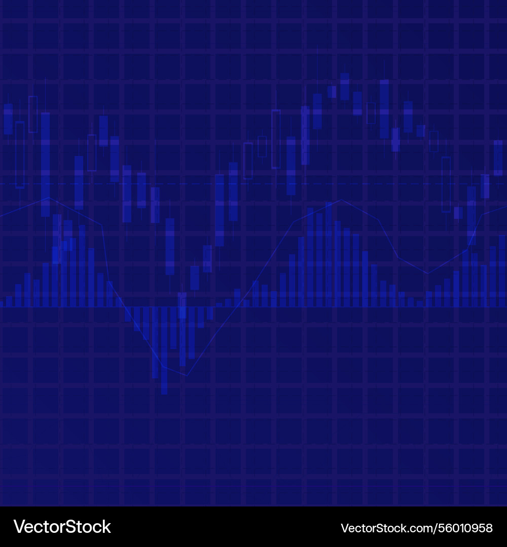 Stockmarkt blau Hintergrund Stockmarkt blau Hintergrund vektorbild