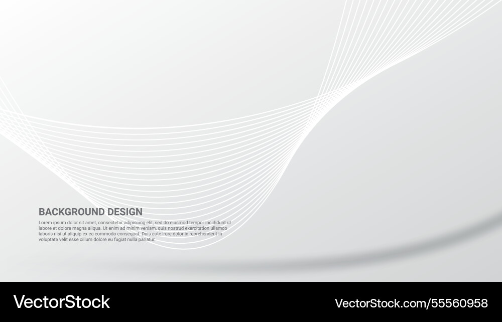 White background with wavy lines White background with wavy lines vector image