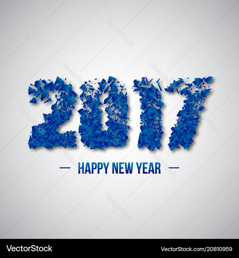 2017 abstract numeric new year concept 2017 abstract numeric new year concept vector image