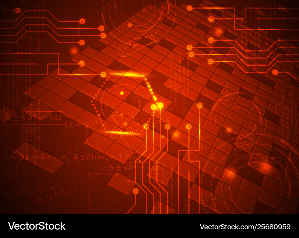 Abstract background 22 formulas code vector image