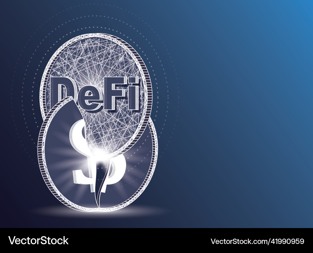 Decentralize finance defi crash dollar coin – Royalty-Free Vector |  VectorStock