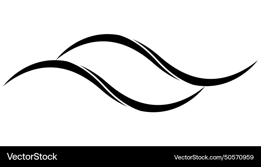 Dynamic Swirl Wave Splash Vector Image