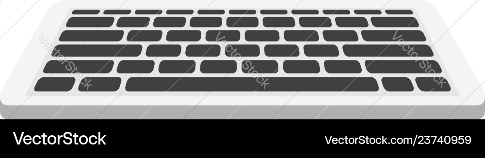 Flat Computer Keyboard Icon vector image