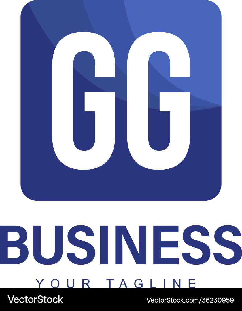 Gg initial a logo design with abstract style Gg initial a logo design with abstract style vector image