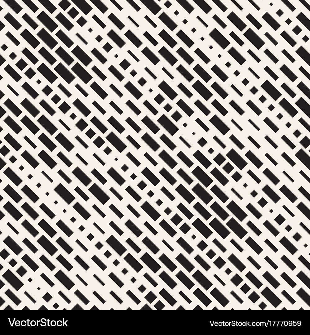 Irregular Monochrome Dash Pattern vector image