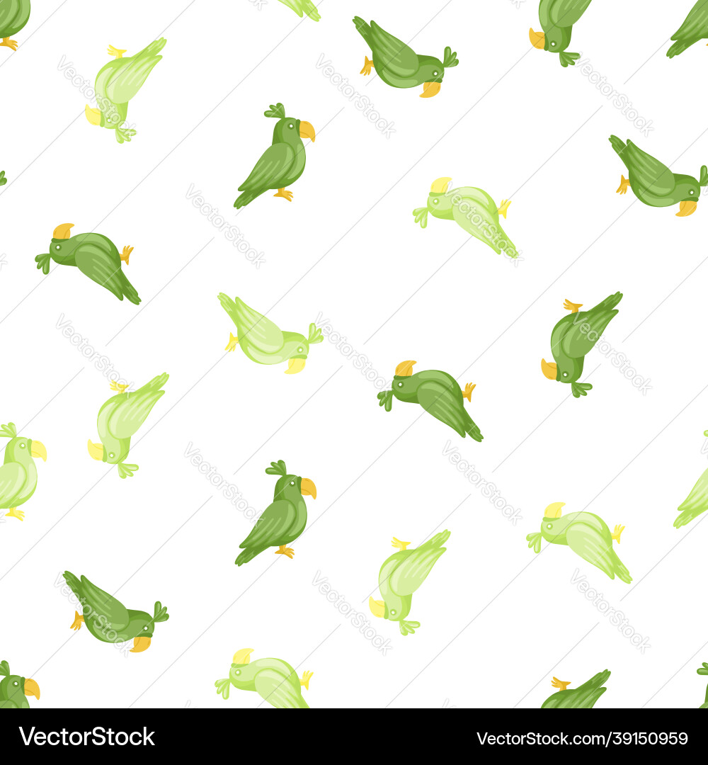 Isolated seamless pattern with green random Vector Image