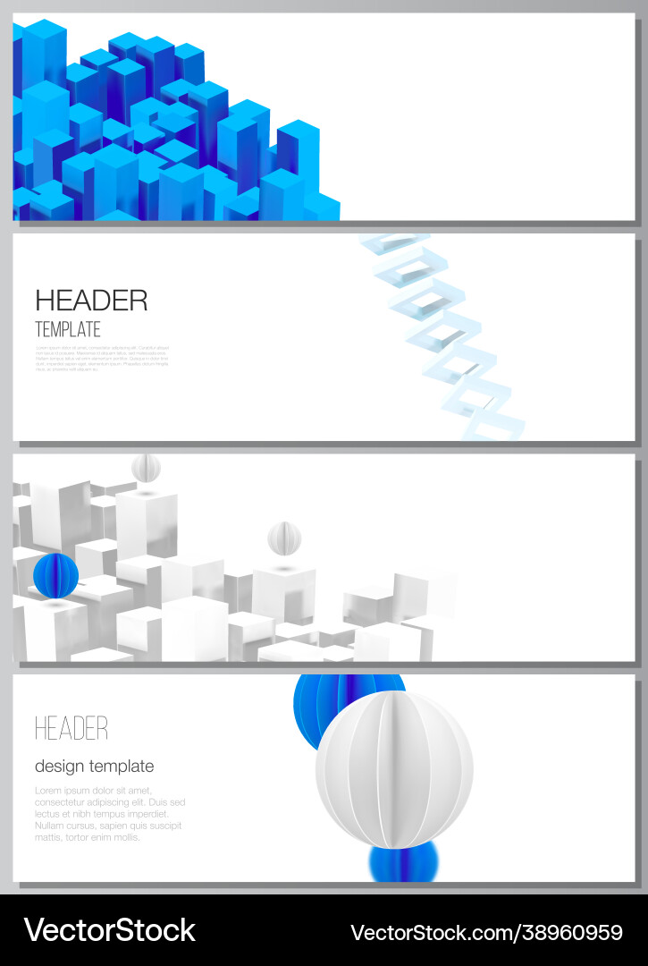 Layout headers banner templates Vector Image