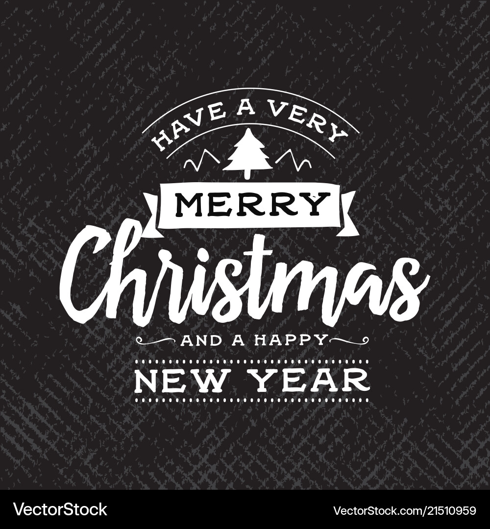 Merry christmas typography Merry christmas typography vector image